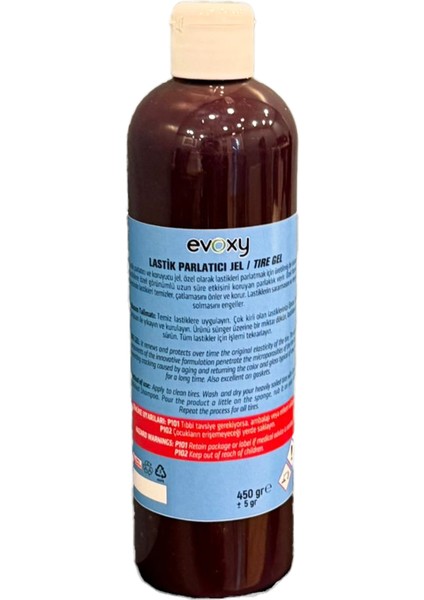 Evoxy Lastik Parlatıcı Jel 450 ml