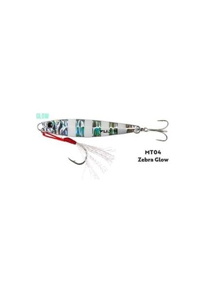 Jig-X 40GR Shore Jigging Jig Yem MT04 Zebra Glow