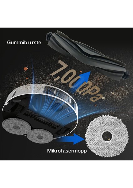 L20 Ultra ve Mop Robot Süpürge Ana Yan Fırça Hepa Filtreler Bez Toz Torbaları Aksesuarlar (Yurt Dışından)
