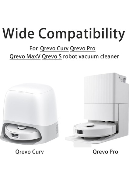 Qrevo Curv, S, Pro, Maxv Robot Süpürge Ataşmanları Hepa Filtre Toz Torbaları Için Yedek Parçalar (Yurt Dışından)