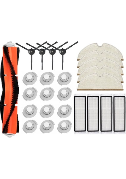 S5 S6 Pure S60 S65 S50 E25 E4 Robot Süpürge Ana Fırça Kapağı Paspas Tekerleği Yan Filtre (Yurt Dışından)