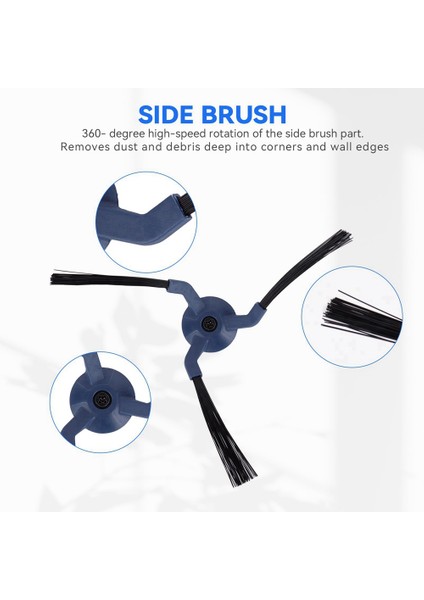 X10 Pro Omni Robot Süpürge Için Yedek Aksesuar Seti: Paspas Pedi, Toz Torbası, Silindir Fırça, Filtre, Yan Fırça (Yurt Dışından)