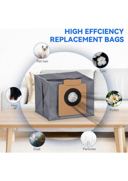 X10 Pro Omni Robot Süpürge Için Yedek Aksesuar Seti: Paspas Pedi, Toz Torbası, Silindir Fırça, Filtre, Yan Fırça (Yurt Dışından)