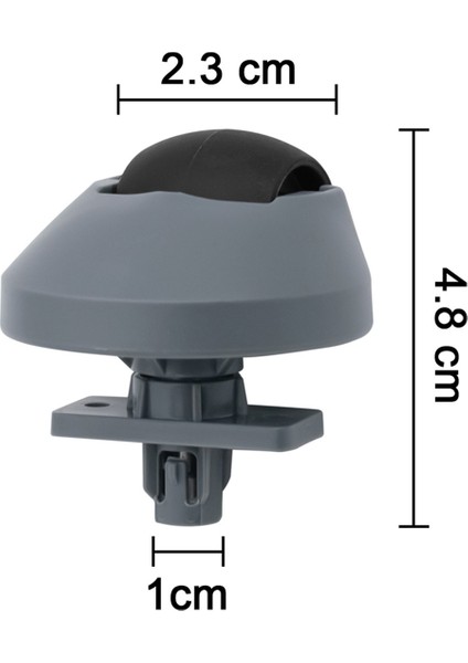 G10/G20/G10S/S7/T7S/S8 Için Ön Tekerlek Değişimi Elektrikli Süpürge Evrensel 1 Adet (Yurt Dışından)