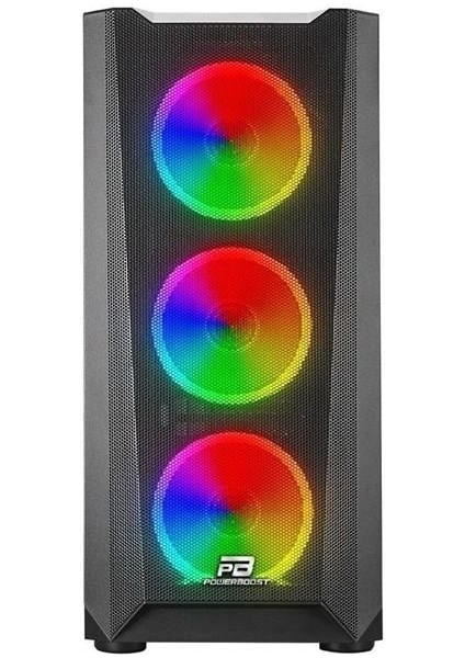 VK-W001B 4-Argb Fanlı Gamıng Mıd-Tower Pc Kasası 360MM Sıvı Soğutma Desteği