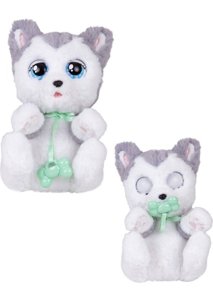 Baby Paws Sesli Yavru Köpek Pelüş 20 cm Husky - Yeşil Çanta fiyatları