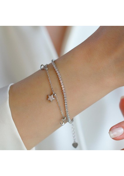 Ay Yıldız Su Yolu Gümüş Bileklik fiyatları