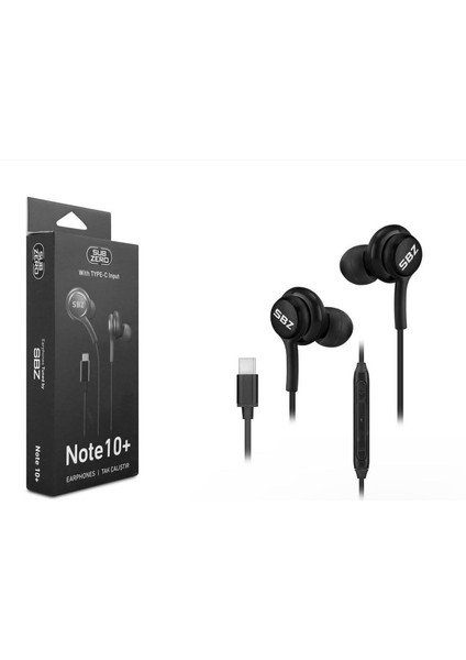 NOTE10+ Tak Çalıştır Type-C Girişli Kulaklık