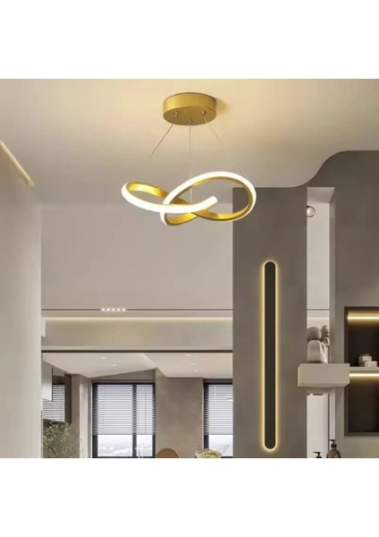 Modern Alize Ultra Power Beyaz Ledli Avize Sarkıt Tekli Avize