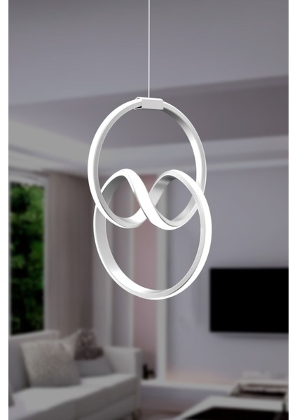 Modern Anna Tekli LED Avize Gri