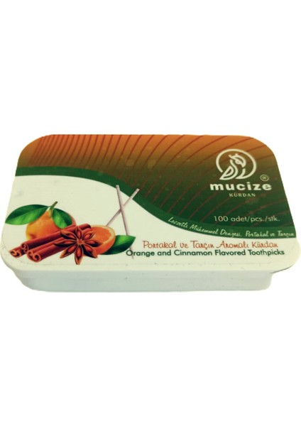 2´li Set(1 Metal Kutu +1 Refill DOYPAK).200X Portakal-Tarçın Aromalı Kürdan Değişik Meyve Tatlarında Nefes Ferahlığı