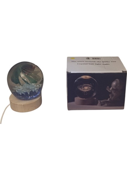 Ahşap Altlıklı Işıklı Küre fırsatları