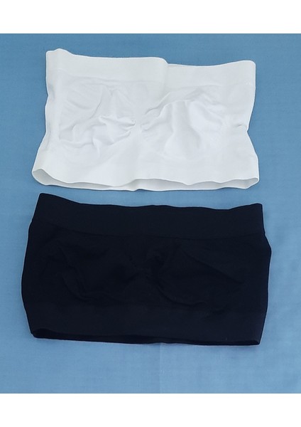 Kadın Strapless Büstiyeri 2'li Paket Beden L-Xl Renk Beyaz - Siyah fırsatları