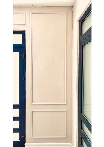 Boyanabilir Dekoratif Hazır Kesimli Duvar Çıtası 1 Adet 120X60 cm Çerçeve