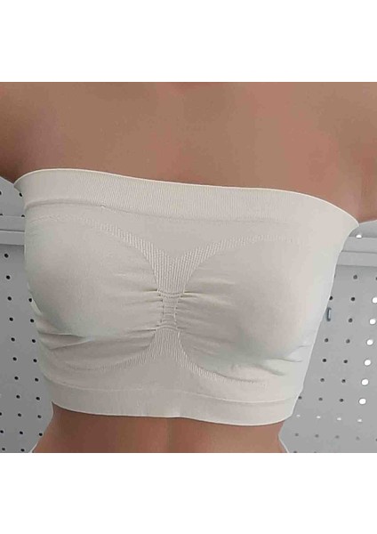Kadın Strapless Büstiyeri 2'li Paket Beden L-Xl Renk Ten