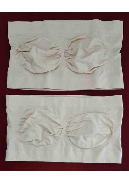 Kadın Strapless Büstiyeri 2'li Paket Beden L-Xl Renk Ten modelleri