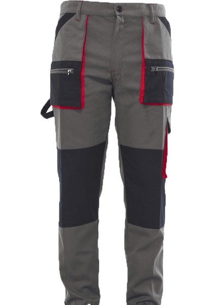 Harman Kumaş Cepli Iş Pantolonu Gri
