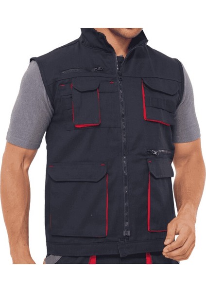 Harman Kumaş Çok Cepli Iş Yeleği Lacivert