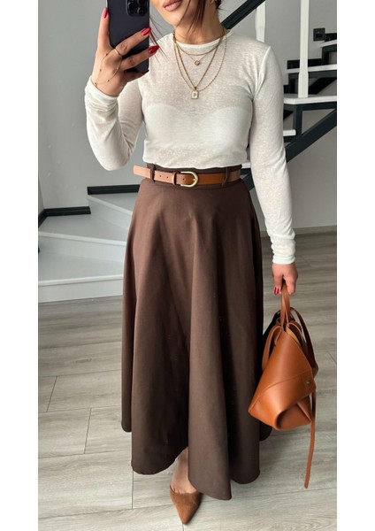 Ekru Sıfır Yaka Yarı Transparan Bluz fırsatları