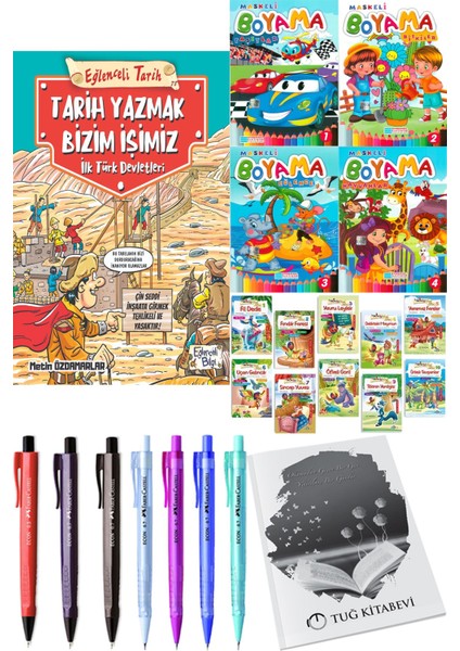 Tarih Yazmak Bizim İşimiz ve 4'lü Maskeli Boyama 10'lu Hikaye