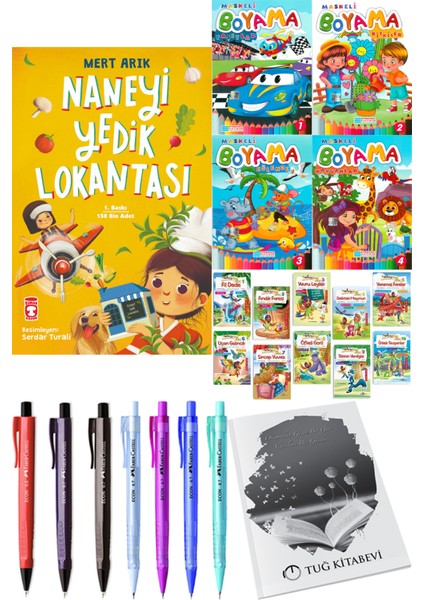 Naneyi Yedik Lokantası ve 4'lü Maskeli Boyama 10'lu Hikaye