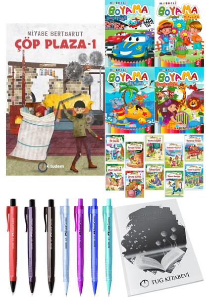 Çöp Plaza 1 ve 4'lü Maskeli Boyama 10'lu Hikaye