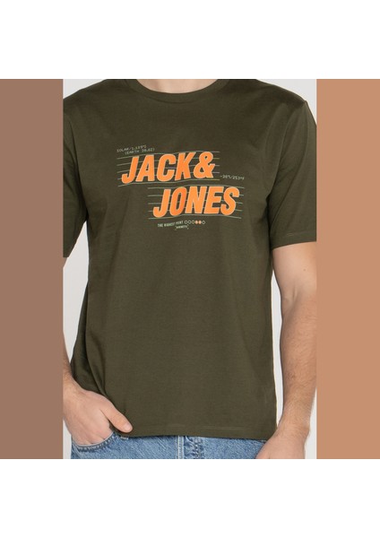 Erkek Gögüs Logo Baskili %100 Pamuklu Tisört - Stars fırsatları