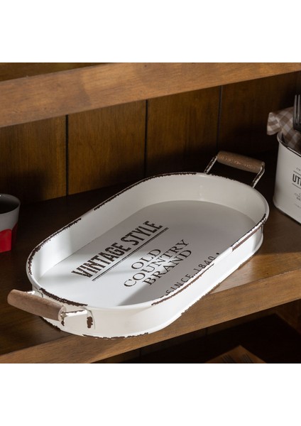 Dublın Oval Tepsi 44X22 cm