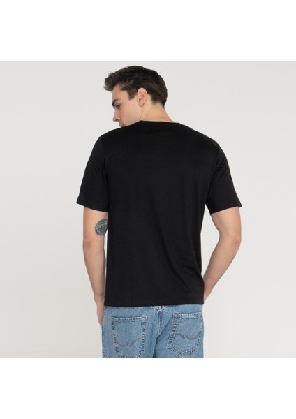 Erkek Gögüs Logo Baskili %100 Pamuk Tisört - Walk modelleri