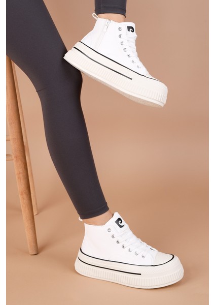 Nelhage Kadın Beyaz Spor Ayakkabı PCI-11138 fırsatları