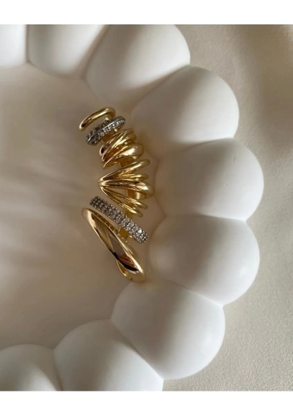 Tasarım Taşlı Tüm Kulak Earcuff Kıkırdak Küpe fiyatları