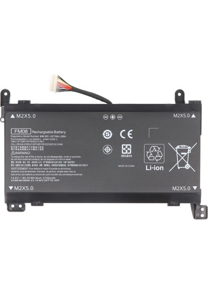 Hp Omen 17-AN108NT Uyumlu Batarya Pil 12 Pin Model-2