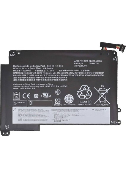 SB10F46458 Lenovo Thinkpad Uyumlu Batarya Pil