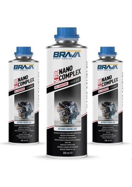 A980 Nano Complex Özel Motor Yağı Katkısı 300 ml x 3
