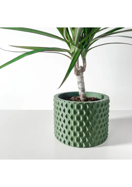 Geometrik Desenli Modern Sade Vazo