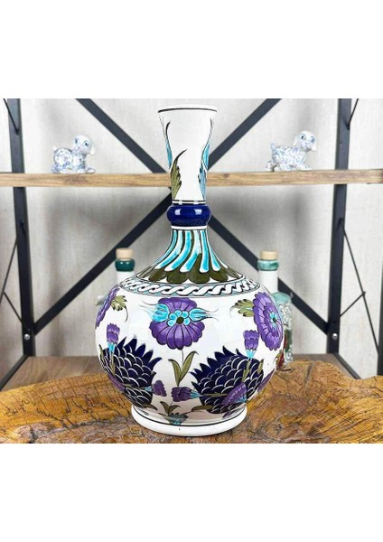 Koleksiyon Işi Şam Tarzı Iznik Çini Gözyaşı Vazo