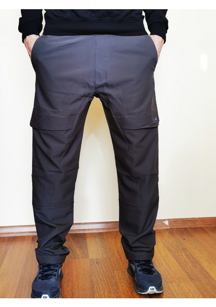 Erkek Antrasit Kargo Cepli Lastikli Bel Pantolon 2049-03