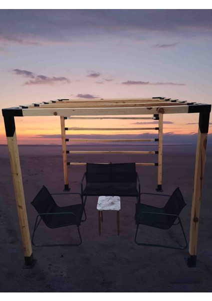 Mrc Takmatik Ahşap Pergola Kamelya Çatı Montaj Aparatı Seti 90° Demir Bağlantı Carport Pergole Bungalov Bahçe Ev Çadır Çardak Braket Kiti fiyatları