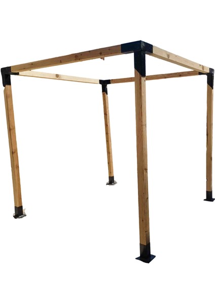 Mrc Takmatik Ahşap Pergola Kamelya Çatı Montaj Aparatı Seti 90° Demir Bağlantı Carport Pergole Bungalov Bahçe Ev Çadır Çardak Braket Kiti fırsatları