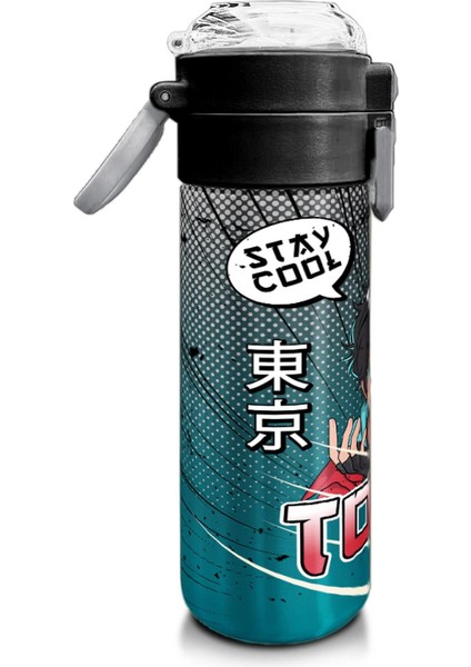 Kids Gri Nefti Anime Motorsiklet Desenli Pipetli ve Direkt Içim Çelik Termos 500 ml 31965 fiyatları