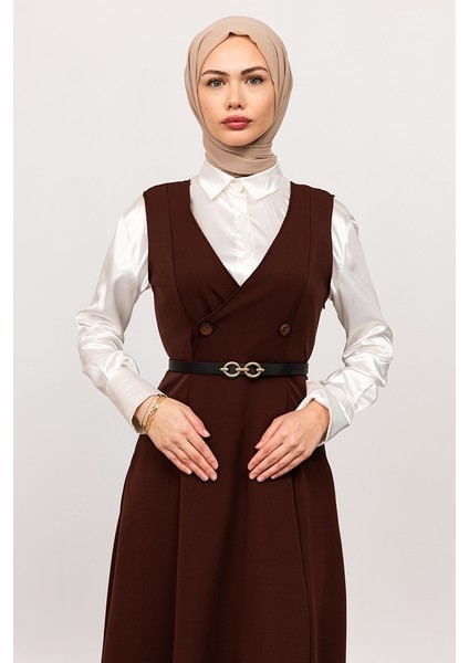 Erves Düğmeli Jile 1399 - Kahve modelleri