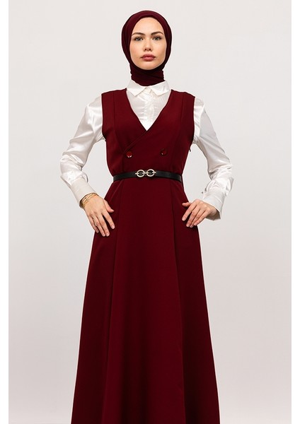 Erves Düğmeli Jile 1399 - Bordo fırsatları