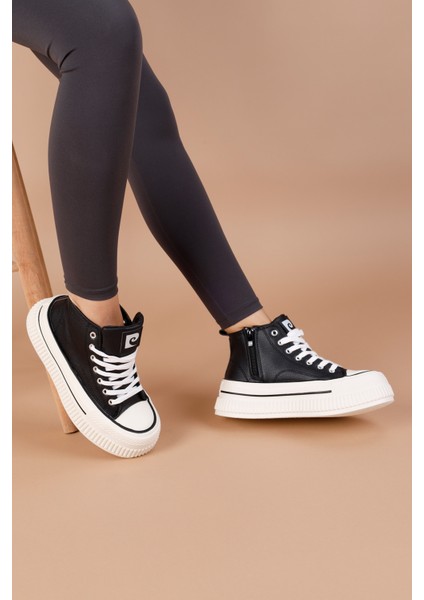 Nelhage Kadın Siyah Beyaz Spor Ayakkabı PCI-11138 fiyatları