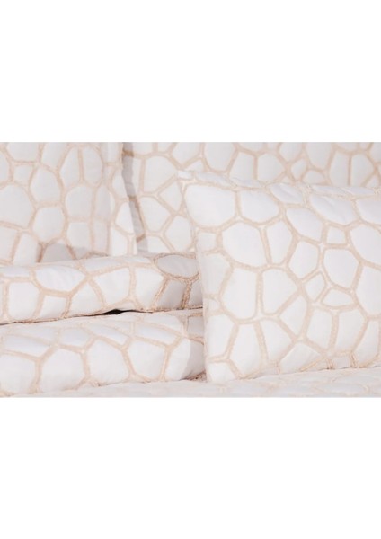 Stone 4 Parça Nakışlı Yatak Örtüsü Seti
