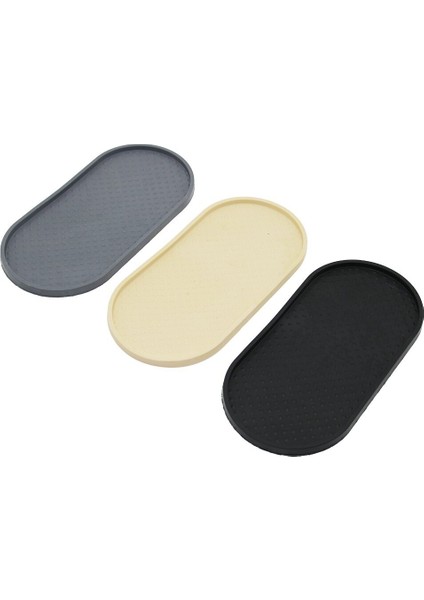 DÜZ OVAL RENKLİ SİLİKON YAĞDANLIK - SABUNLUK ALTLIK 12 X 24.5CM (3791)