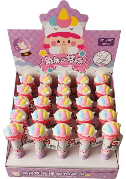 Renkli Figürlü Silgi 3'lü Set- Unicorn Figürlü fiyatları