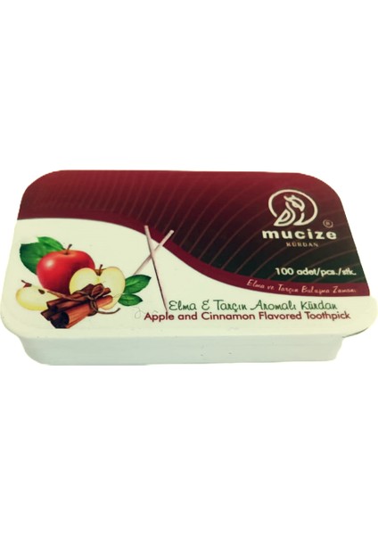 2´li Set(1 Metal Kutu +1 Refill DOYPAK).200X Elma-Tarçın Aromalı Kürdan-Sakız ve Şeker Alternatifi-Değişik Meyve Tatlarında Nefes Ferahlığı