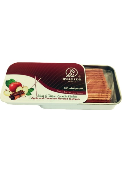 2´li Set(1 Metal Kutu +1 Refill DOYPAK).200X Elma-Tarçın Aromalı Kürdan-Sakız ve Şeker Alternatifi-Değişik Meyve Tatlarında Nefes Ferahlığı
