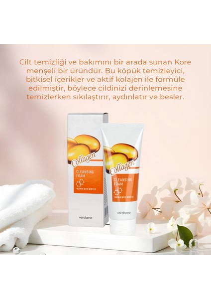 Cleansing Foam Collagen Derin Yüz Temizleyici Nemlendirici Yüz Temizleme Jeli Kore 150ml modelleri