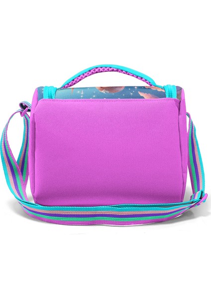 Kids Turkuaz Pembe Anime Kız Desenli Thermo Beslenme Çantası 12781 modelleri